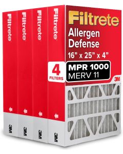 Filtrete 16x25x4 MERV 11 Furnace Filter 4pk